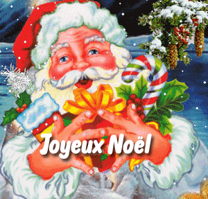 gif joyeux Noël père Noël